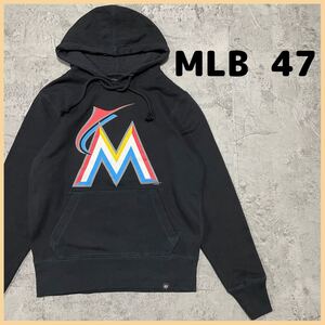 MLB マイアミ マーリンズ 47 パーカー スウェット トレーナー フーディー ビッグロゴ ベースボール 野球 メジャーリーグ 玉FL2256