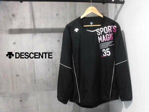 DESCENTE デサント ウォーマージャケット M/裏地トリコット ナイロンジャケット/プルオーバー/メンズ/黒/DVB-3751L/バレーボールウェア