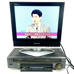 【稀少/動作美品】SONY ソニー WV-H3 RMT-814 hi8 VHS Wデッキ 8mm 8ミリ ハイエイト ビデオデッキ WV-H4 WV-H5 WV-H6 の兄弟機