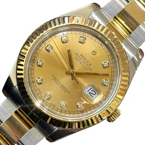 ロレックス ROLEX デイトジャスト41 116333G K18YG/SS 腕時計 メンズ 中古