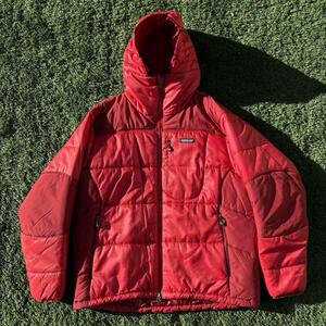 L 廃盤 2006年 良品 patagonia パタゴニア ダスパーカ ジャケット 赤 カイエン レッド ゆるだぼ オーバー ビッグ オールド ビンテージ 古着