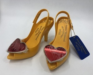 Vivienne Westwood ANGLOMANIA melissa メリッサ コラボ レディース パンプス ハイヒール ラバー イエロー系 ハート