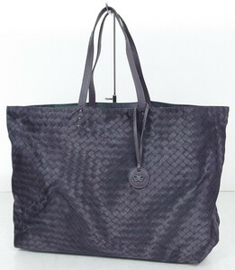 【N369】 BOTTEGA VENETA トートバッグ ボッテガ ヴェネタ イントレッチオ リュージョン ナイロン プリント グレー系 ブランド カバン