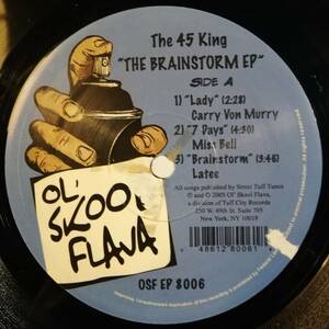 [試聴][12]HIPHOP　The Brainstorm EP // The 45 King[12]OSF EP 8006ヒップホップ　リイシュー BOOM BAP レア希少盤Tuff City 　シングル