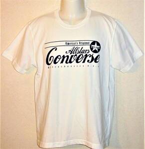 （メンズ・Ｔシャツ）プリント半袖Ｔシャツ CONVERSE ALL STAR 6270-9082 白 Ｌ 肩幅47㎝、胸幅50㎝、袖丈21㎝、着丈67㎝ ポリ65％+綿35％