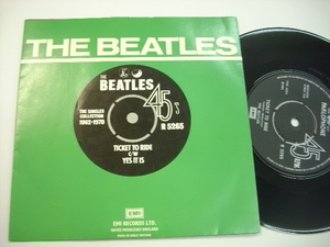 [EP] THE BEATLES / TICKET TO RIDE c/w YES IT IS ザ・ビートルズ THE SINGLES COLLECTION 1962-1970 UK再発盤 EMI R 5265 ◇r20312