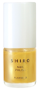 【未使用・未開封】shiro シロ★亜麻ネイル FLAXSEED NAIL POLISH★ゴールドベル★箱あり★日本製