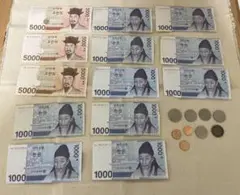 韓国旧紙幣＆硬貨