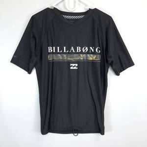 ビラボン Billabong プラチナム platinum x 半袖ラッシュガード ブラック UPF50＋ Mサイズ AE011-852