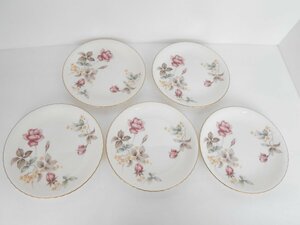 ●ノリタケ Noritake プレート 5枚セット お皿 バラ Contemporary FINE CHINA Noritake 18cm オールドノリタケ