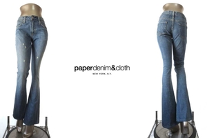 二点落札で送料無料！ P80 PaperDenim&Cloth ペーパーデニムアンドクロース デニム パンツ 24 レディース ジーンズ　インディゴ