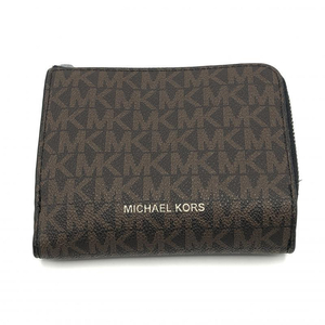 【中古】MICHAEL KORS 二つ折り財布 ブラウン マイケル・コース[240010411703]