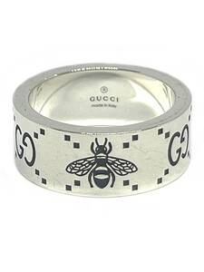 【即決/21号】 GUCCI グッチ リング GG&ビー（ハチ） エングレービングリング GG & Bee SILVER 925 シルバー 728304 J8400 0728