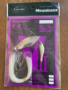 【新品未使用】メガバス v-3 minnow 3/8oz パールシャッド