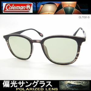 偏光サングラス Coleman コールマン ボストン 丸メガネ サングラス 流行りのライトカラーレンズ sunglasses CLT02-3