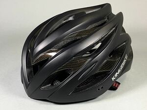 D230901-2【美品】KINGBIKE キングバイク 自転車ヘルメット P-8 ライト付き Lサイズ 56-60cm