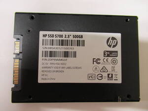 ♪♪1円 ～スタート HP S700 SSD SATA 500GB 2.5インチ 中古 使用時間:26442H♪♪