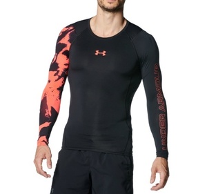 新品 アンダーアーマー 長袖 シャツ XXL 3L ブラック 黒 UNDER ARMOUR インナー 1381355 コンプレッション ヒートギア 即決