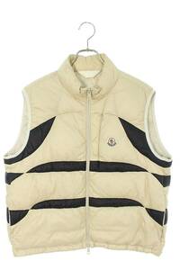 モンクレール MONCLER CURE GILET サイズ:2 ロゴワッペンナイロンジップアップダウンベスト 中古 BS99