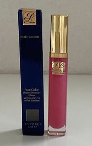 B4F646◆新古品◆ エスティーローダー ESTEE LAUDER ピュアカラー ウォーター シマー グロス 14 シマーリングピンク リップグロス 6ml