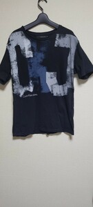 中古 カルバンクライン CALVIN KLEIN 紺 XL Tシャツ