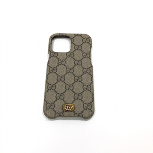 【中古】GUCCI GGスプリーム iPhoneケース(13 Pro MAX) 701331・617664 グッチ アイフォンケース[240024485505]