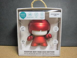 ☆XOOPAR BOY MINI ECOEDITION Bluetoothスピーカー（メタリックレッド）☆美品・動作確認済み☆