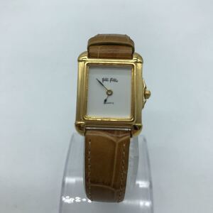 FolliFollie フォリフォリ 23K gold plated ゴールド 腕時計 レディース 動作品