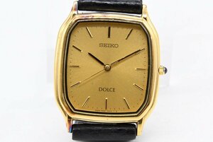 ■SEIKO セイコー DOLCE ドルチェ 5E61-5A10 稼働 クォーツ ゴールド スクエア 20802439