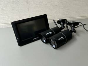 マスプロ　MASPRO 防犯カメラ　モニター付き　セット　HD ワイヤレス　監視 屋外 防犯対策 セキュリティ 監視カメラ 盗難 駐車場