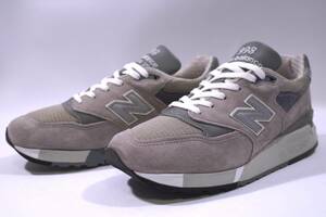 本物/廃番 NEW BALANCE 最高級 USA製 限定/超希少 M998 US7.5/25.5cm GRAY/グレー 新品のような極美品 ニューバランス M995/M996/M997/U998