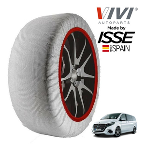 VIVI正規品 ISSE製造 ベンツ V220d 3DA-447811CP 245/45R18 18インチ リア スノーソックス 布製 タイヤ チェーン 非金属 スペイン製