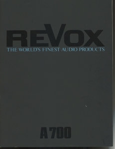 Revox A700のカタログ 管7244ス