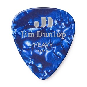 JIM DUNLOP 483 Genuine Celluloid Blue Pearloid Heavy ギターピック×12枚