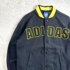 【希少】adidas 00s スタジャン ジャケット ブラック M ブルゾン