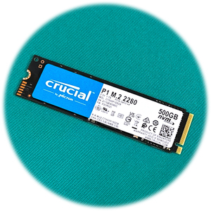 ◆ 【Crucial】クルーシャル SSD M.2 500GB P1シリーズ Type2280 PCIe3.0x4 NVMe CT500P1SSD8 ◆