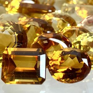 大量!!★天然シトリンおまとめ300ct★j ルース 裸石 宝石 ジュエリー jewelry クォーツ citrine 黄水晶 シトリン ①