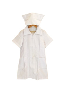 ap3293 ○送料無料 新品 (訳あり) OSYAREVO オシャレボ コスプレ ワンピース Mサイズ ナース服 白色 ハロウィン ナースキャップ付