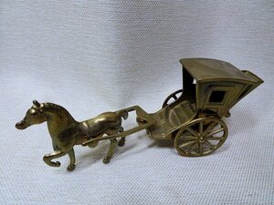 ★希少★真鍮製 馬 馬車 オブジェ 金属工芸品 コレクション