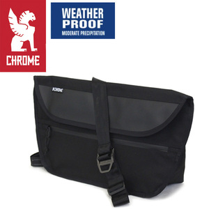 CHROME (クローム クロム) BG322 SIMPLE MESSENGER BAG シンプル メッセンジャーバッグ BLACK CH283