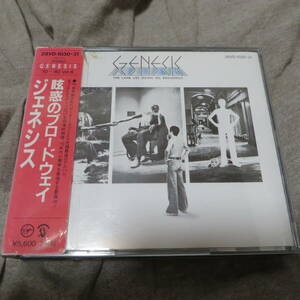 CD2枚組、GENESIS ジェネシス「眩惑のブロードウェイ」旧規格、税表記無し、28VD-1030・31、激レア、1987年頃購入、断捨離処分