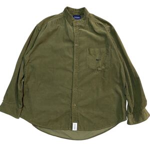 DESCENDANT TETTY CORDUROY LS SHIRT OLIVE ディセンダント コーデュロイ シャツ