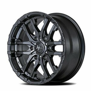 MID NITROPOWER M26 CROSSFANG (バレルブラック/ドリルド) アルミホイール 4本セット 16×6.0J 5H PCD139.7 -5