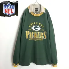 1064 スウェット 刺繍 L リブライン GREEN BAY PACKERS