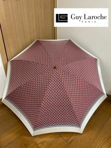 美品◇ Guy Laroche◇ギラロッシュ◇レトロデザイン 雨傘◇折りたたみ傘