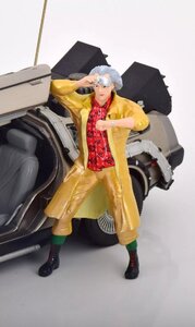 TRIPLE9 1/18 フィギア バックトゥザフューチャー エメット ブラウン 博士 Back To The Future Dr. Emmett Brown Figure