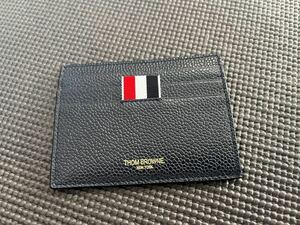 新品　未使用品 トムブラウン THOM BROWNE カードケース レザー トカードホルダー ウォレット イタリア製 ダークネイビー