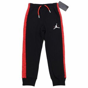 K04142 新品 AIR JORDAN/スウェットパンツ 【サイズ：5~6YRS (110~116cm)】 ブラック/レッド 95B784-023 エアージョーダン ボーイズ