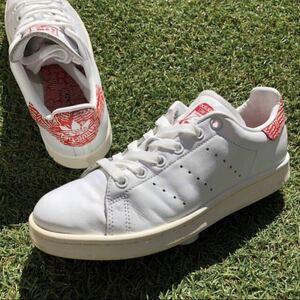 美品22.5 adidas STANSMITHアディダス スタンスミス A744