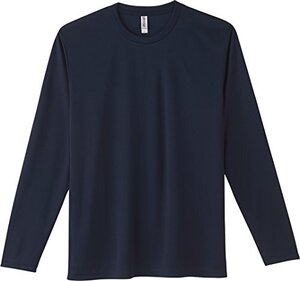 グリマー 3.5オンス インターロック ドライ 長袖 Tシャツ 00352-AIL メンズ ネイビー LL